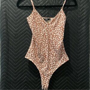 Lulus Floral Print Bodysuit